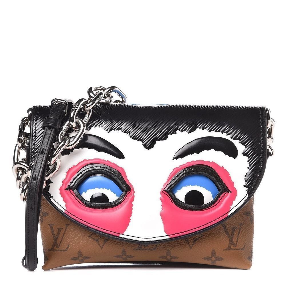 LOUIS VUITTON Reverse Monogram Kabuki Japan Eyes Pochette shoulder bag Pink LV